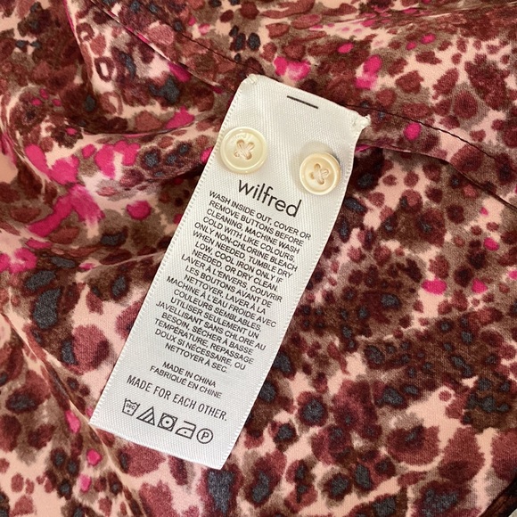 NWOT Wilfred tie front blouse - Picture 7 of 8